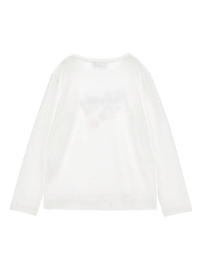 philosophy di lorenzo serafini tshirt cotone jersey manica lunga con stampa scritta logo e cherry I1F6056202P001 Philosofy kids