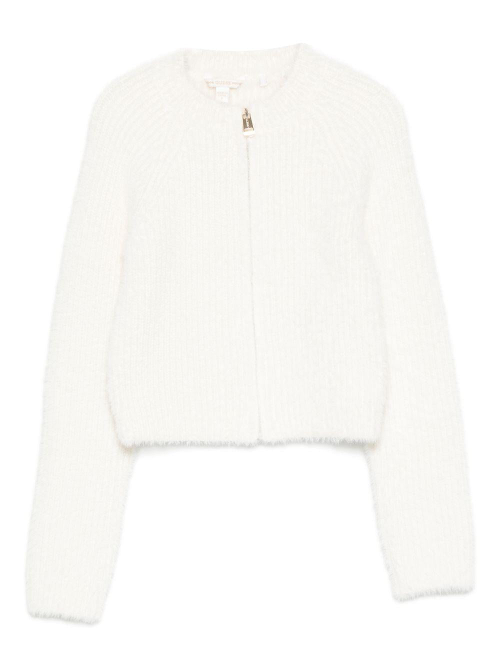 guess cardigan con zip in lana soft J5BR18Z3BJ0G012 guess