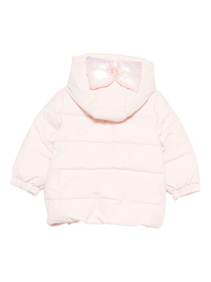billieblush piumino soft con fiocco su cappuccio U2124747V Billieblush