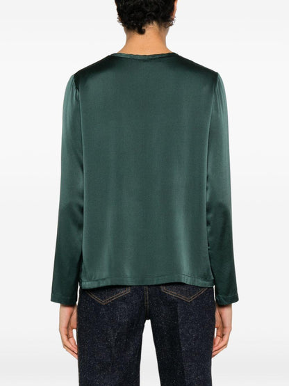 jucca blusa girocollo in raso J4212022X/L/03B1433 jucca