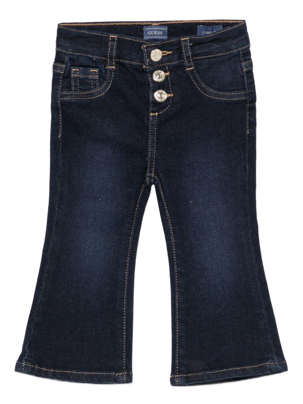 guess denim elastico con bottoni  e scritta logo sul di dietro K5BA00D4CA0RPZH guess