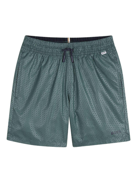 boss bermuda in felpa con logo 