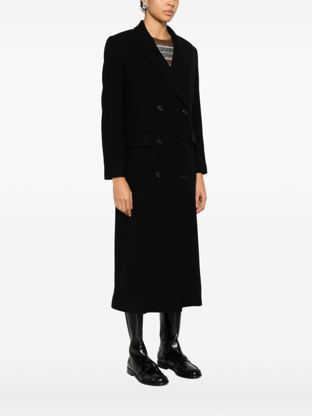 jucca cappotto lungo doppiopetto tessuto spigato J4256060/14003 jucca