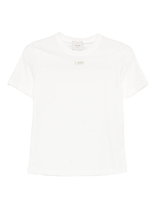 alysi tshirt regular con etichetta scritta logo brand 165413A5033BI alysi