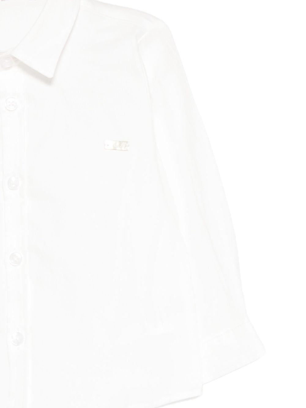 le bebe' bermuda con bretelle a quadri con camicia piquet LBB5167LBB5177GR LE BEBE'