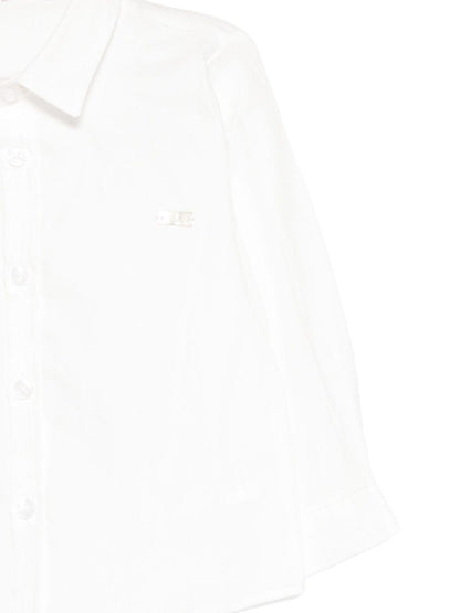 le bebe' bermuda con bretelle a quadri con camicia piquet LBB5167LBB5177GR LE BEBE'