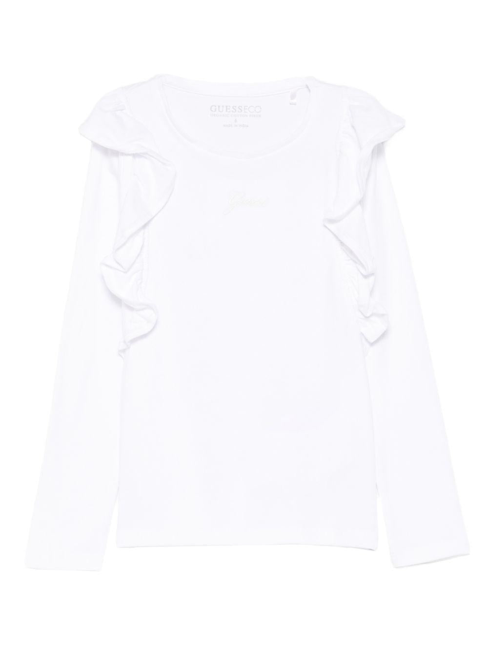 guess tshirt con ricamo logo e voile K5YI25K6YW4G011 guess