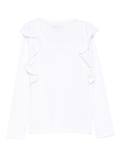 guess tshirt con ricamo logo e voile K5YI25K6YW4G011 guess