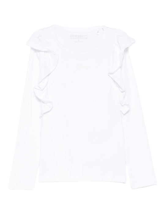 guess tshirt con ricamo logo e voile K5YI25K6YW4G011 guess