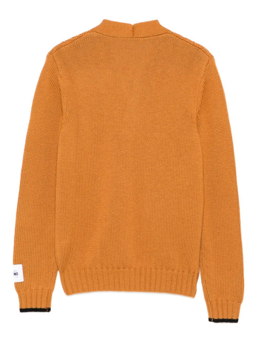 daniele alessandrini cardigan con profili a contrasto 1231W00228CA DANIELE ALESSANDRINI