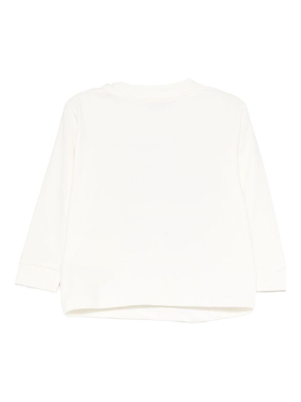 miss grant tshirt manica lunga con orsetti con cappello applicato UEM0687BI Miss Grant