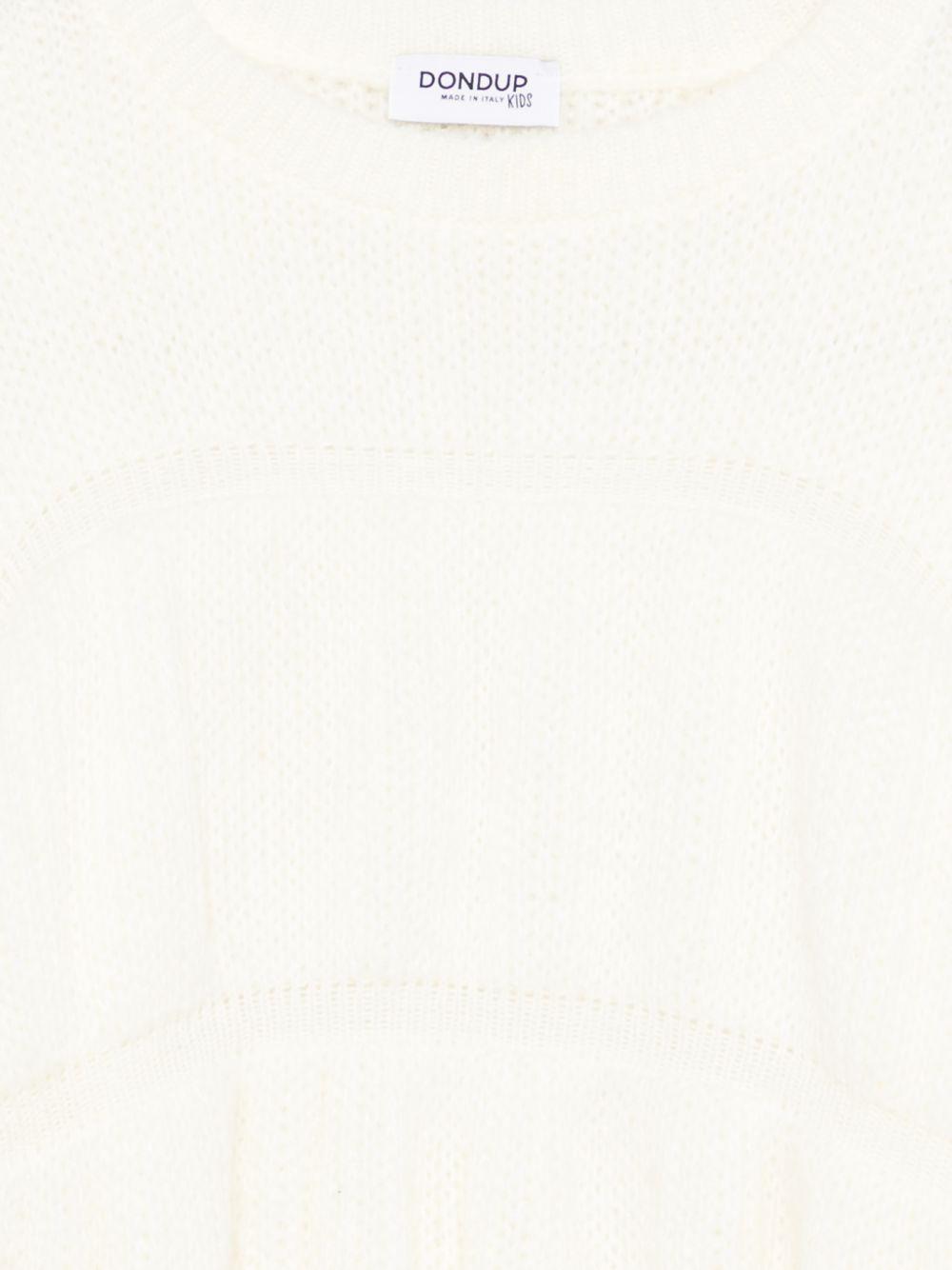 dondup maglia girocollo con lavorazione particolare e maniche particolari DFMA0350000 DONDUP