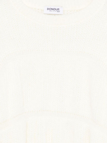 dondup maglia girocollo con lavorazione particolare e maniche particolari DFMA0350000 DONDUP