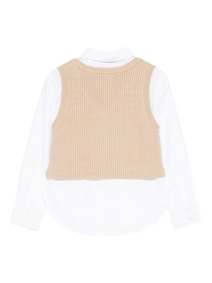 guess gilet in maglia con camicia J5BH01WBHQ0G011 guess