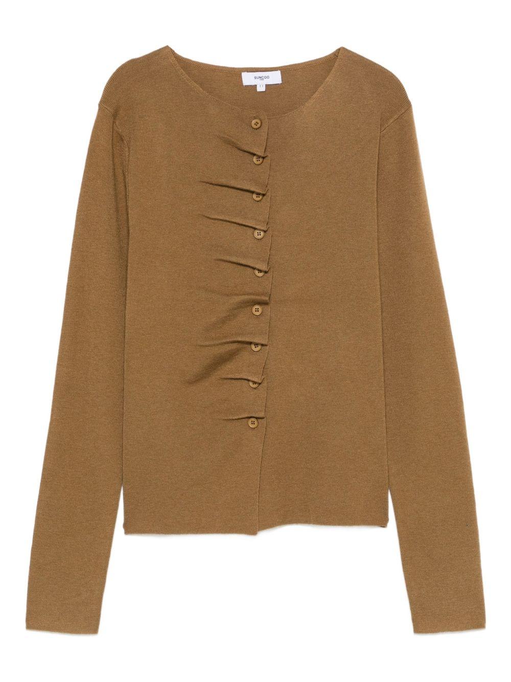 suncoo maglia lana sottile con bottoncini gamira M0226215 Suncoo