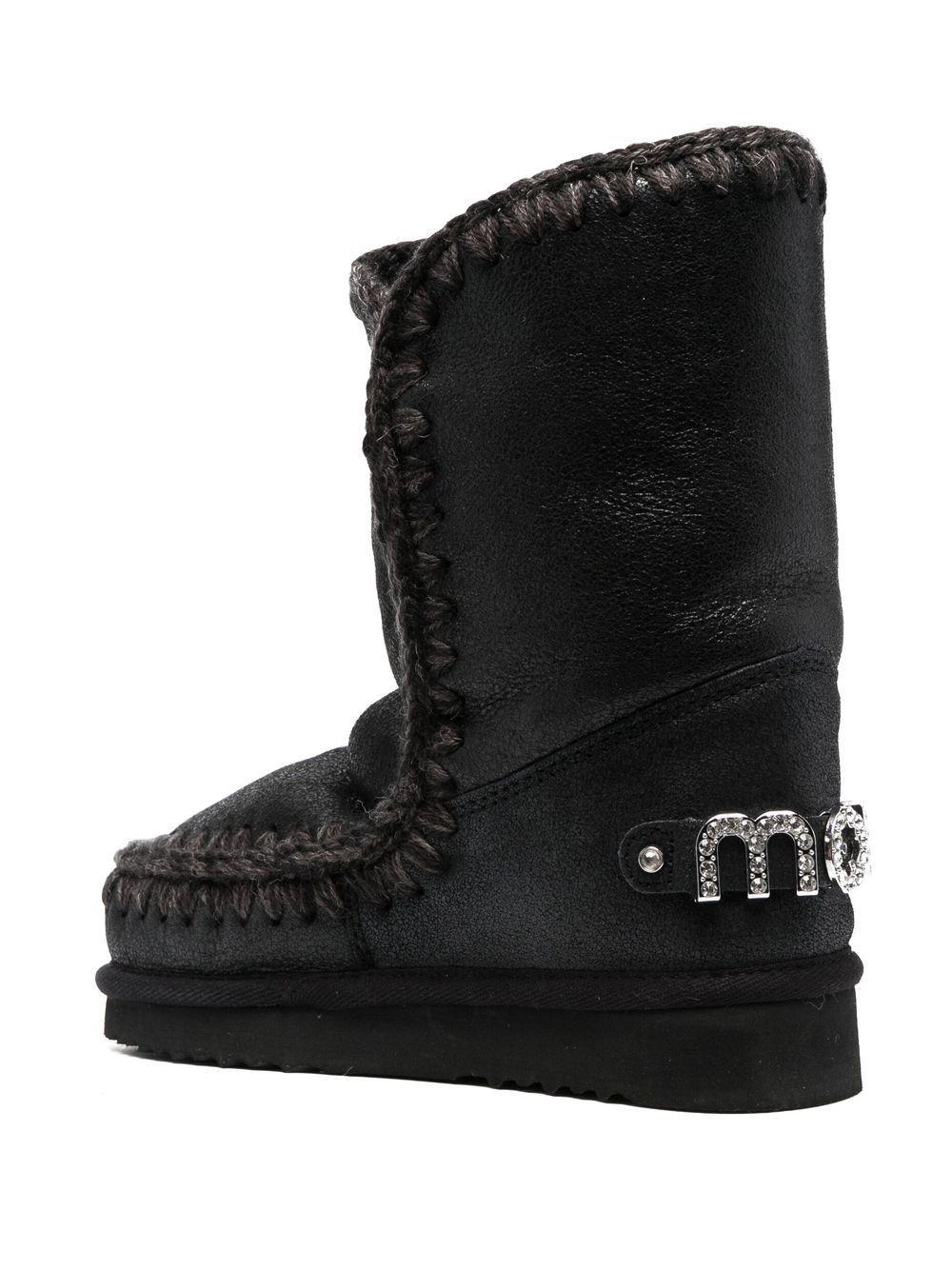 mou eskimo 24 rhinestones logo MU.FW101037BCBKG Mou