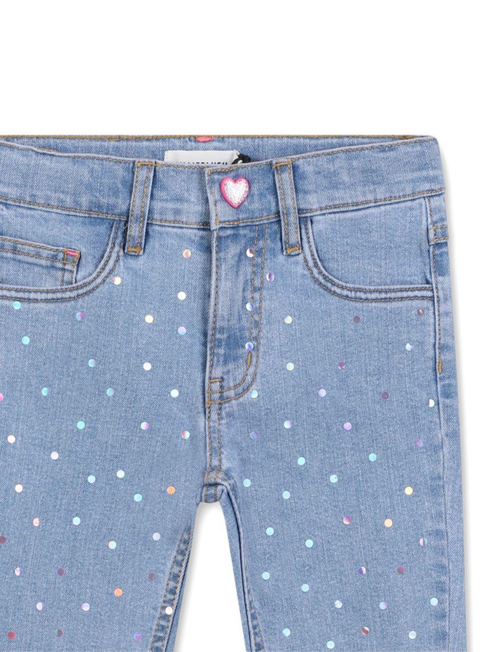 billieblush denim chiaro slim fit con applicazioni U21328Z13 Billieblush