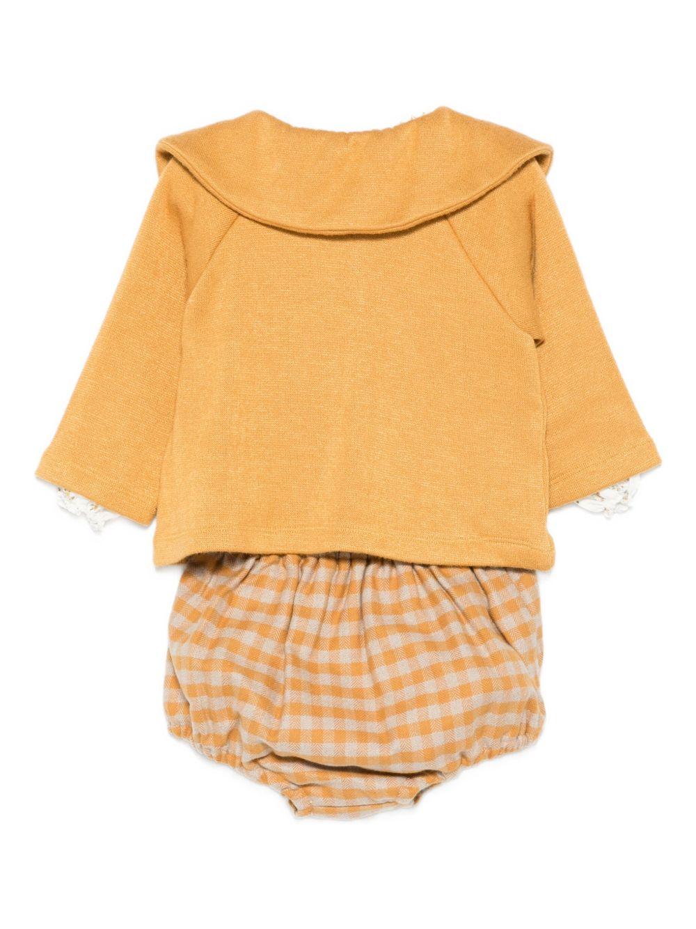 la stupenderia coulotte con camicia body con collo a smock TBCT18Y26SE La Stupenderia