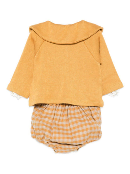 la stupenderia coulotte con camicia body con collo a smock TBCT18Y26SE La Stupenderia