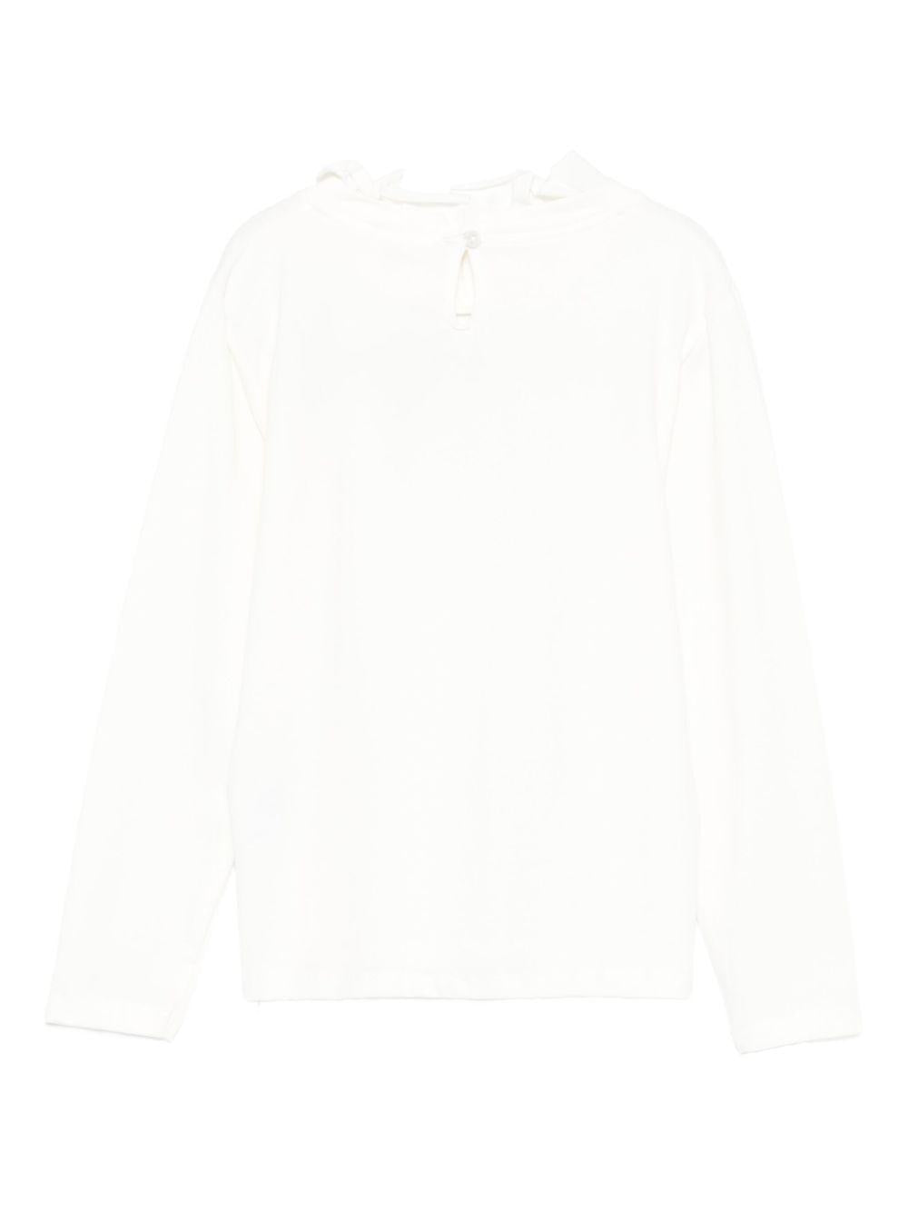 vicolo tshirt con collo voile e stampa scritta 3141M00287LT vicolo