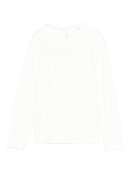 vicolo tshirt con collo voile e stampa scritta 3141M00287LT vicolo