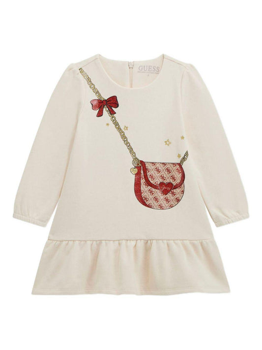 guess abito felpa con borsetta stampata K5BK21KAD74G012 guess