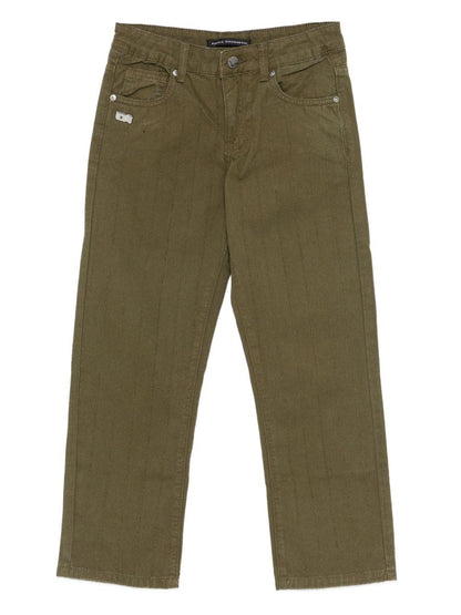 daniele alessandrini pantalonein bull colorato con targa logo sul dietro tasca 1231PZ00245VE DANIELE ALESSANDRINI