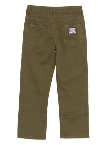 daniele alessandrini pantalonein bull colorato con targa logo sul dietro tasca 1231PZ00245VE DANIELE ALESSANDRINI