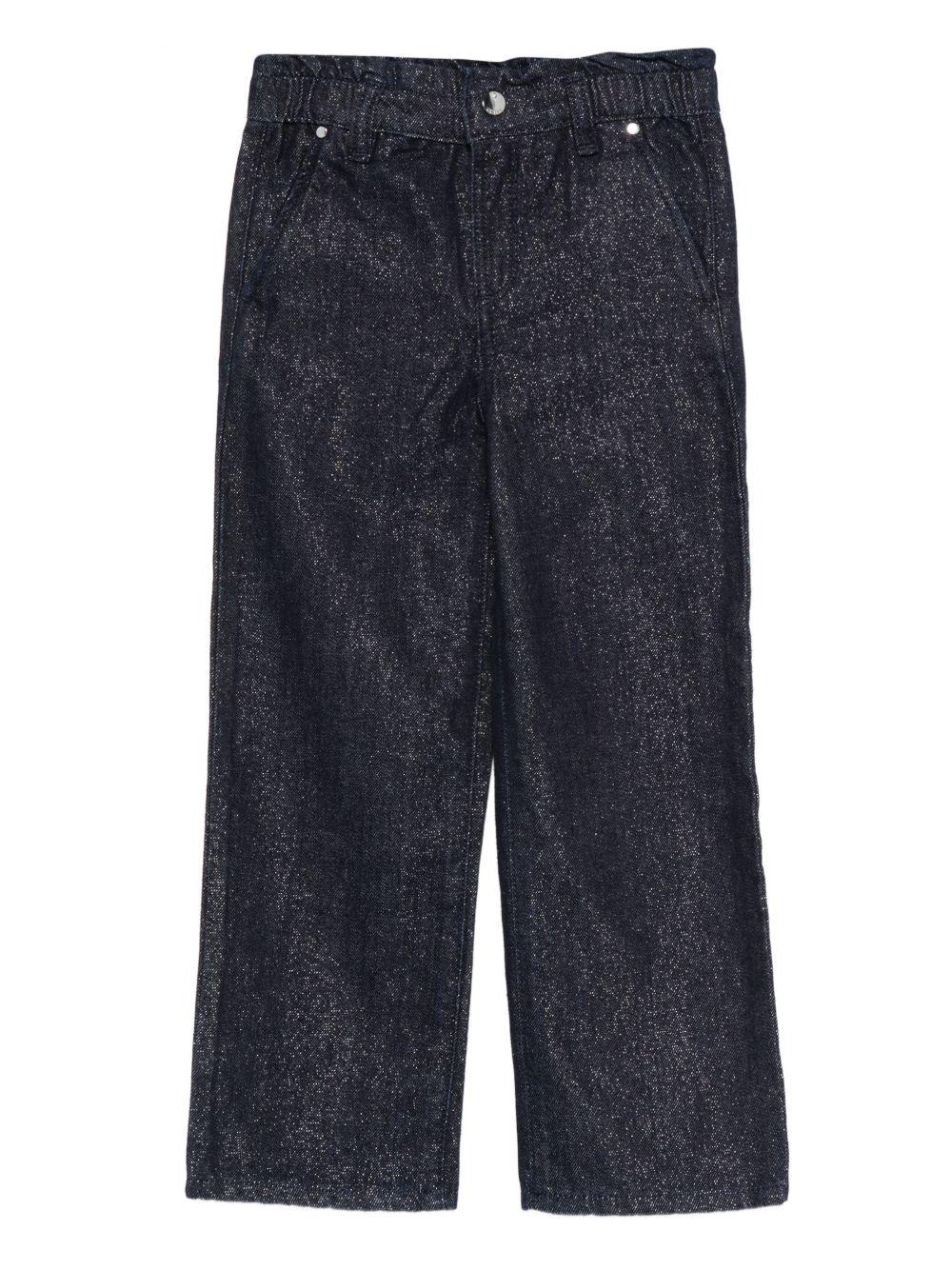 guess denim morbido con elastico in vita tessuto glitterato K5BA05D5D90RNMW guess