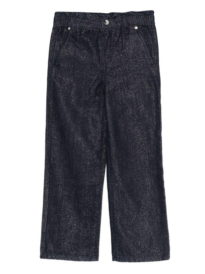 guess denim morbido con elastico in vita tessuto glitterato K5BA05D5D90RNMW guess