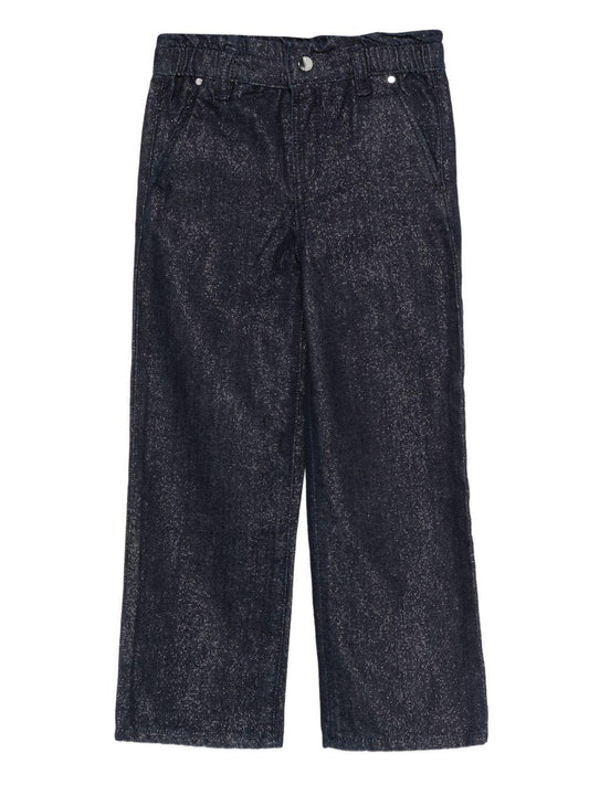 guess denim morbido con elastico in vita tessuto glitterato K5BA05D5D90RNMW guess