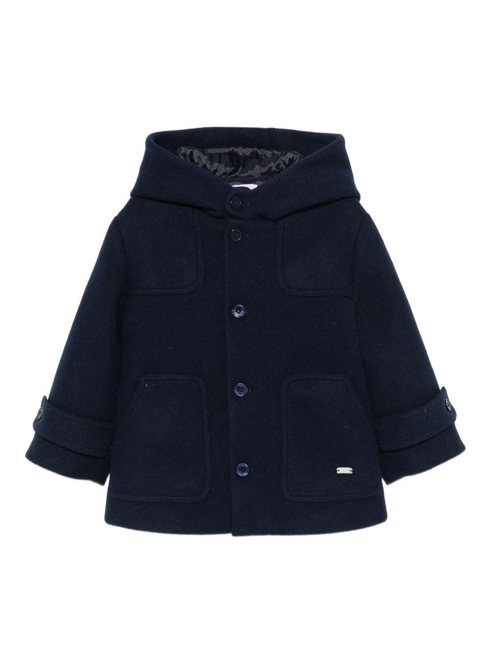 le bebe' cappotto con cappuccio LBB5173BL LE BEBE'