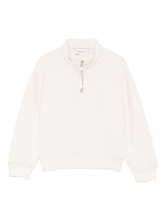 yes london felpa in lana soft con collo zip JR5112/FLT yes london