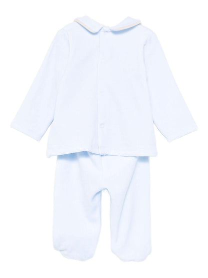 le bebe' completo in ciniglia con orsetto e coniglio LBB5066CE LE BEBE'