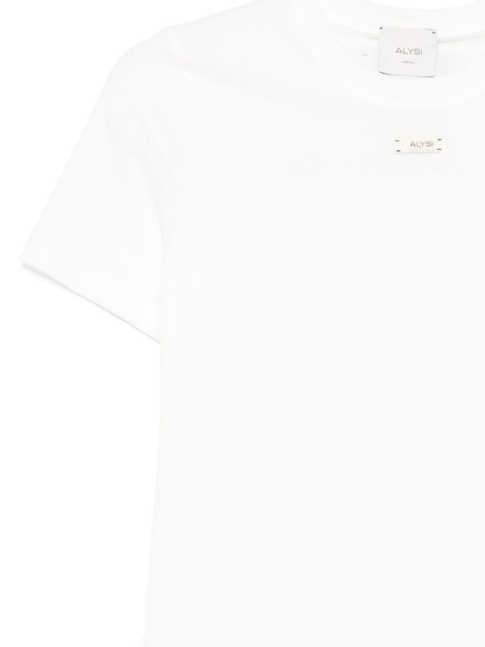 alysi tshirt regular con etichetta scritta logo brand 165413A5033BI alysi