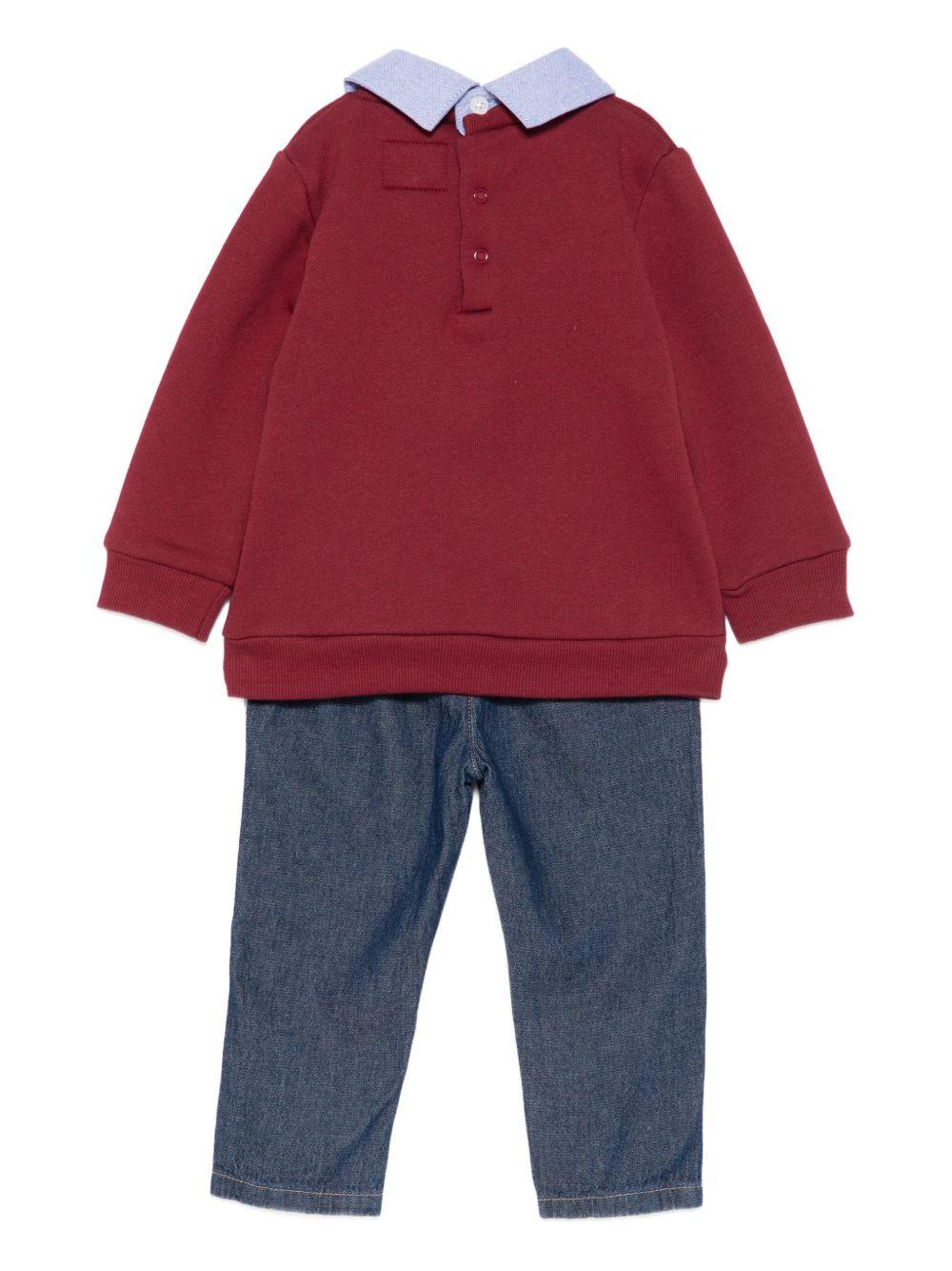 guess polo con applicazione orso e denim leggero I5YG13KAX74G577 guess