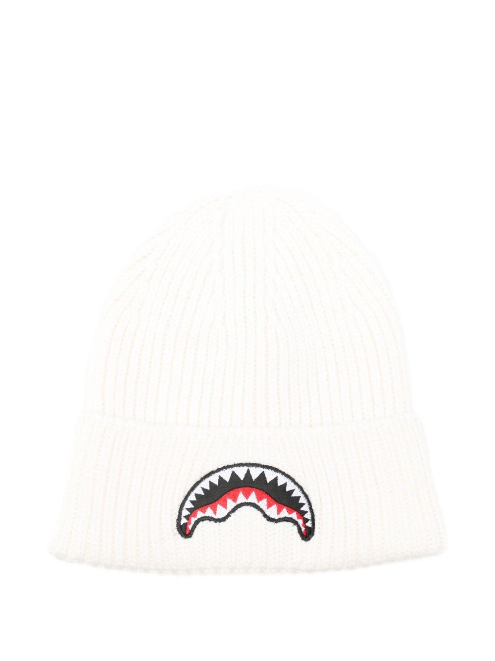 sprayground cappello con logo in gomma dripping sip beanie SPY5039IVO Spraygroud kids