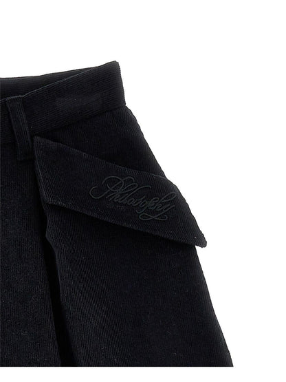 philosophy di lorenzo serafini bermuda lungo con pattine in velluto millerighe I1F4066851P050 Philosofy kids