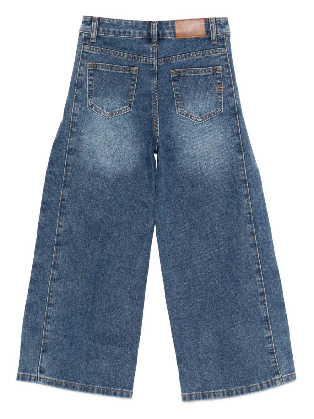 vicolo denim largo con banda scura laterale 3141PD00201BL vicolo