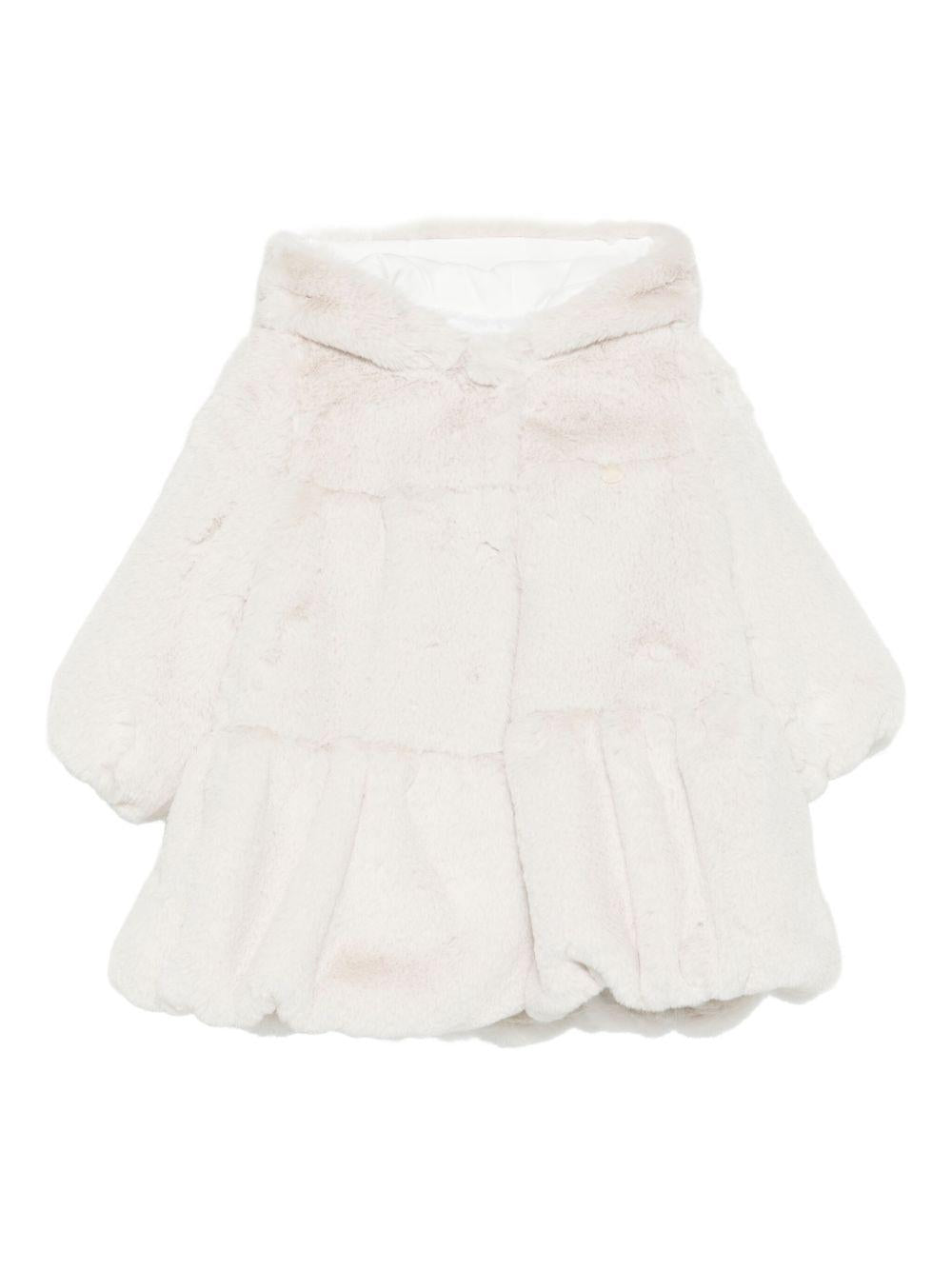 le bebe' ecopelliccia con cappuccio LBG6179LT LE BEBE'