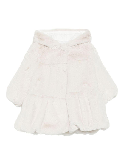 le bebe' ecopelliccia con cappuccio LBG6179LT LE BEBE'