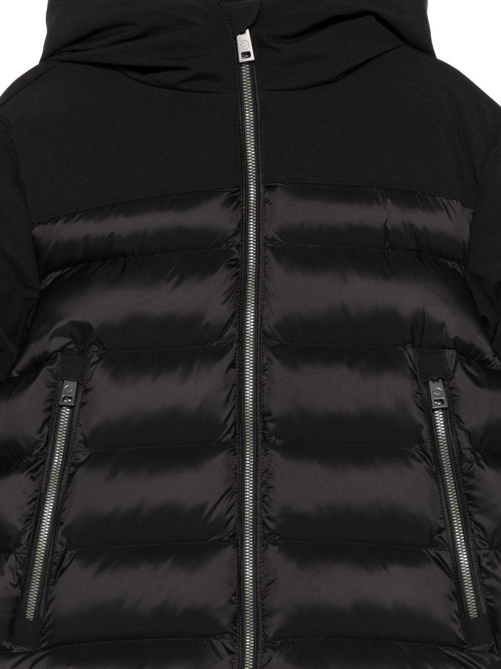 canadiens piumino con cappuccio in vera piuma ecologica CAP01485BLK CANADIENS