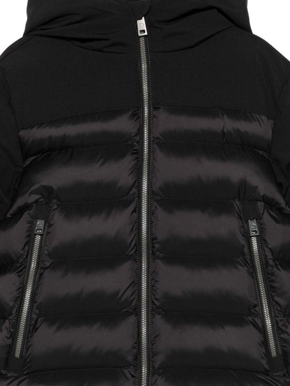 canadiens piumino con cappuccio in vera piuma ecologica CAP01485BLK CANADIENS