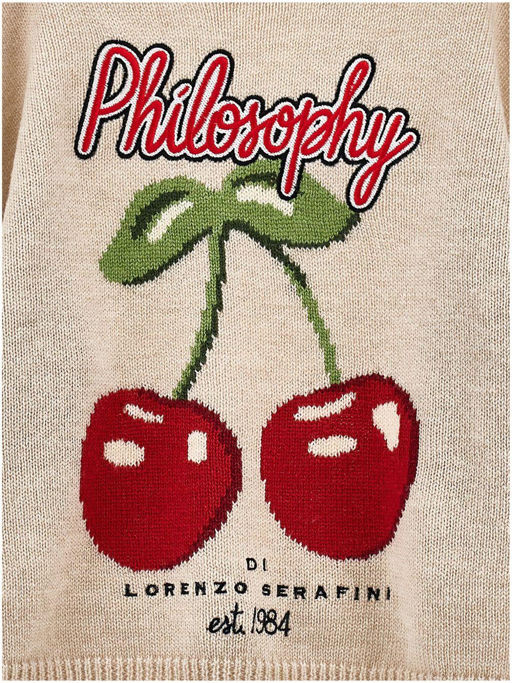 philosophy di lorenzo serafini pullover girocollo cherry I9F604606P003 Philosofy kids