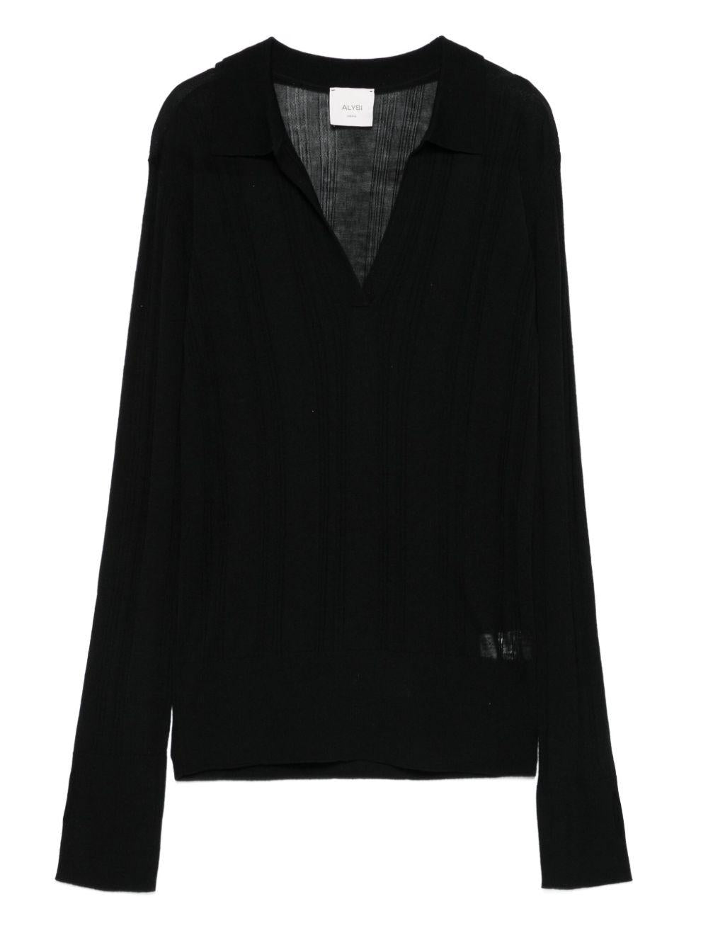 alysi polo in maglia extra fine 265456A5050NE alysi