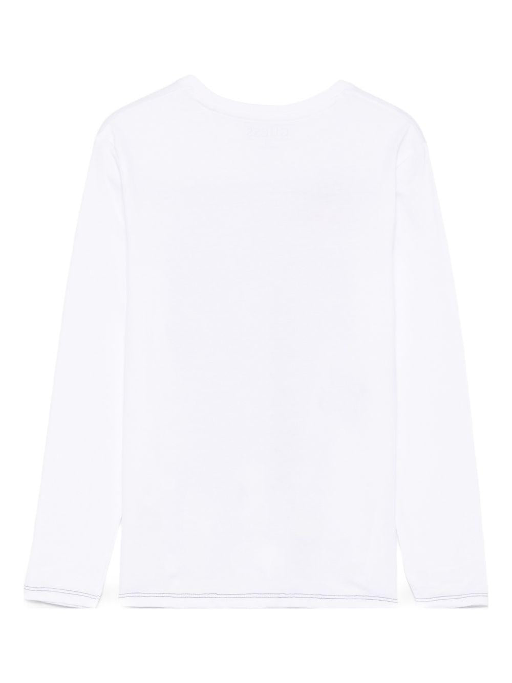 guess tshirt con stampa e scritte ricamate L5BI13I3Z14G011 guess