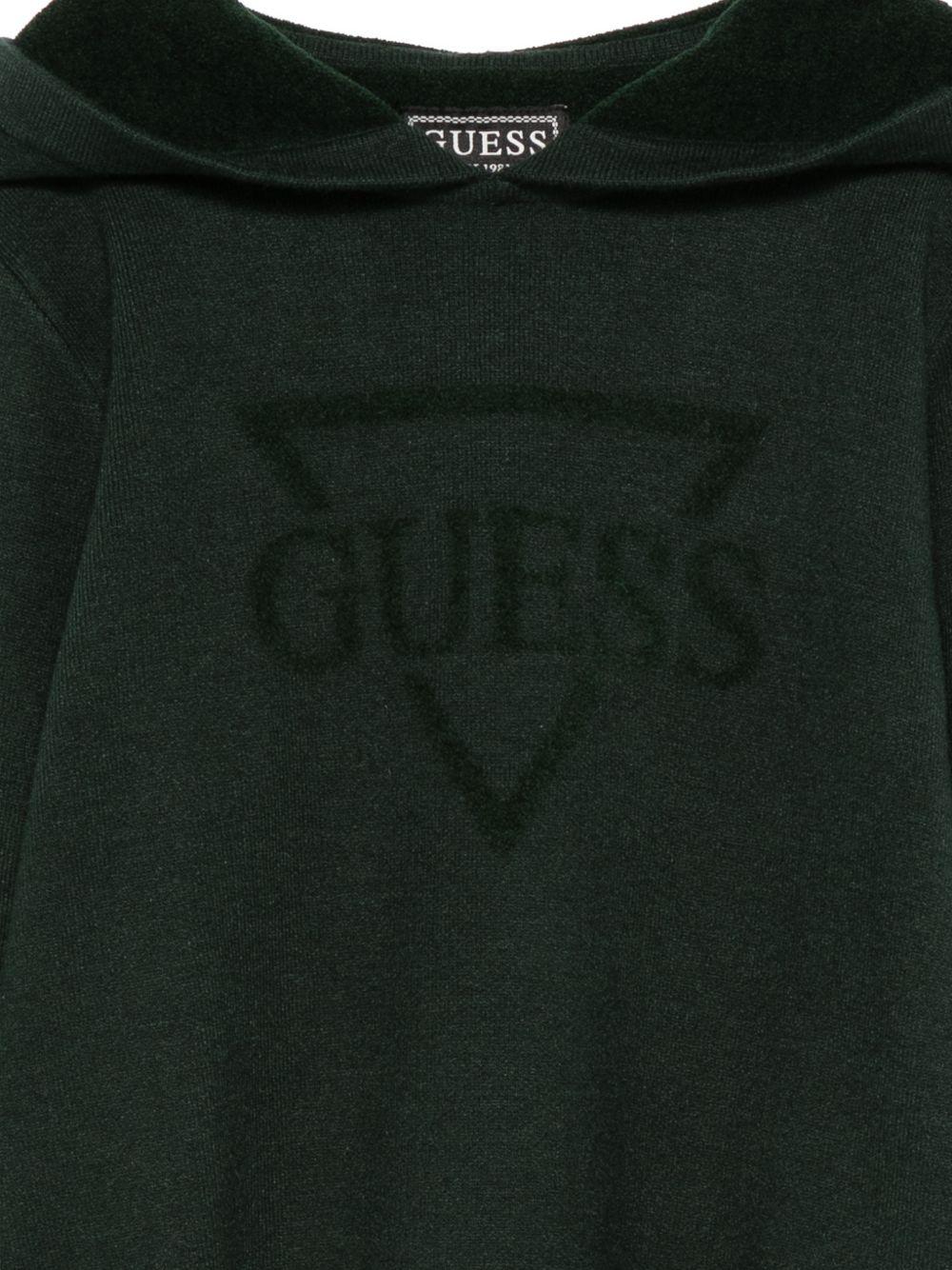 guess maglia con cappuccio con scritta logo in tinta L5BR13Z0470G8H6 guess