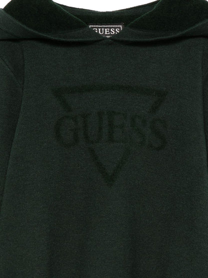 guess maglia con cappuccio con scritta logo in tinta L5BR13Z0470G8H6 guess