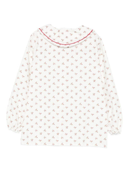 la stupenderia camicia stampata con collo peter pan 1TJCM44T28LR La Stupenderia