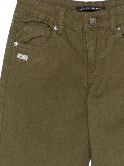 daniele alessandrini pantalonein bull colorato con targa logo sul dietro tasca 1231PZ00245VE DANIELE ALESSANDRINI